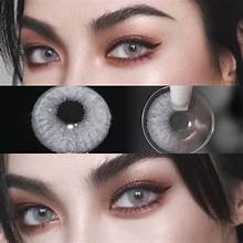 Eye contact lense eye care lense party wear lense in light grey