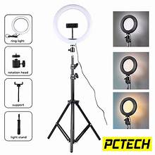 26cm Ring Light With Phone Holder & 3 Shades Of Colour For Videos Photography Studio & Lightining