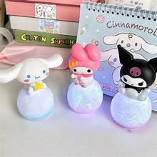 Sanrio Hello Kitty Night Light Luminous Children's Toy Bedside Lamp Anime Cartoon Kuromi Cinnamoroll Cute Children's Gift Gift